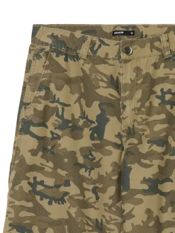 New Cropp Spodnie moro z wieloma kieszeniami zielony