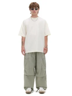 Discount Cropp Spodnie parachute zielony