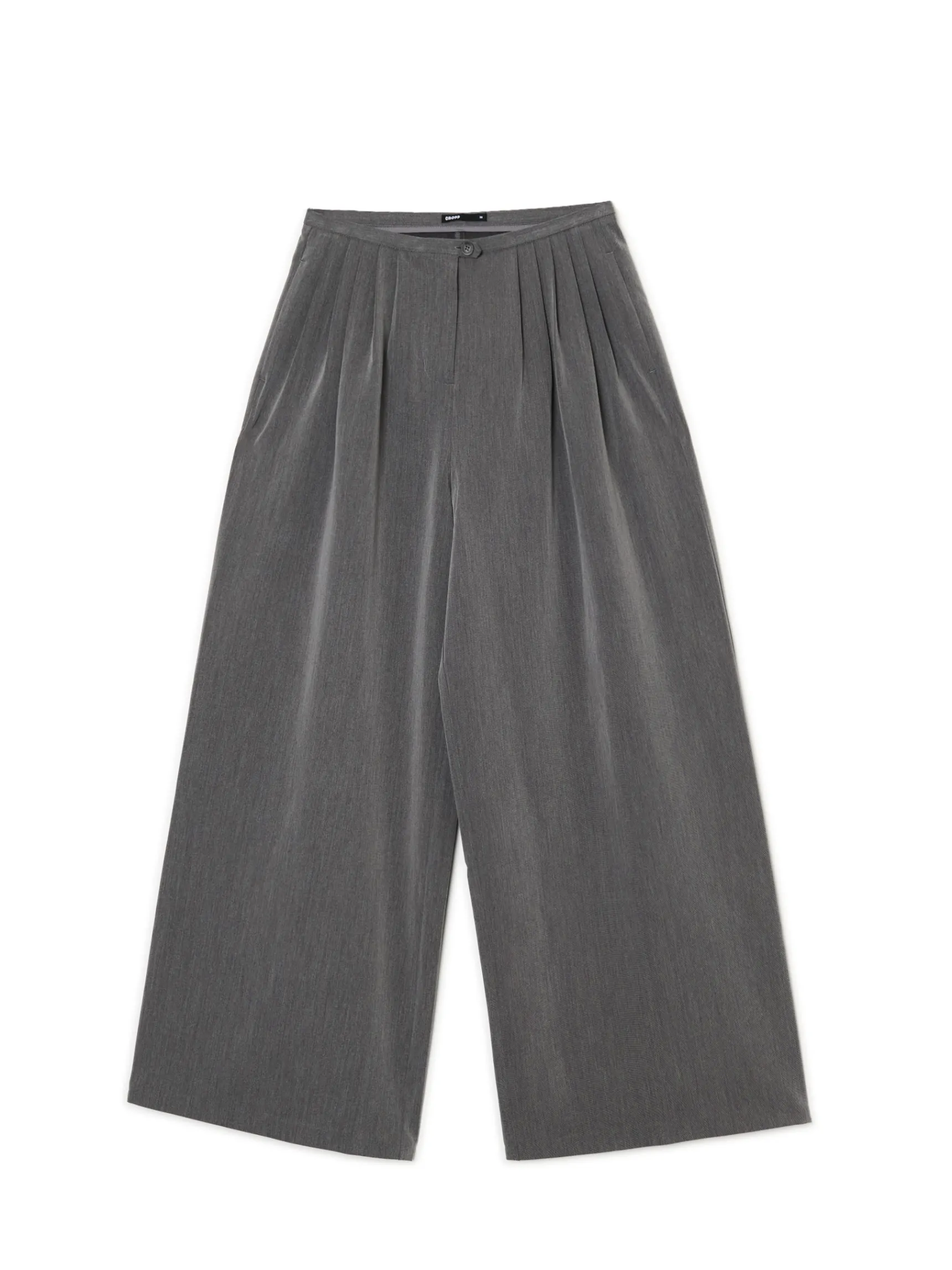Online Cropp Spodnie wide leg szary