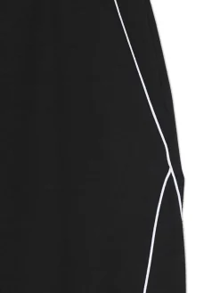 Fashion Cropp Spodnie wide leg z przeszyciami czarny