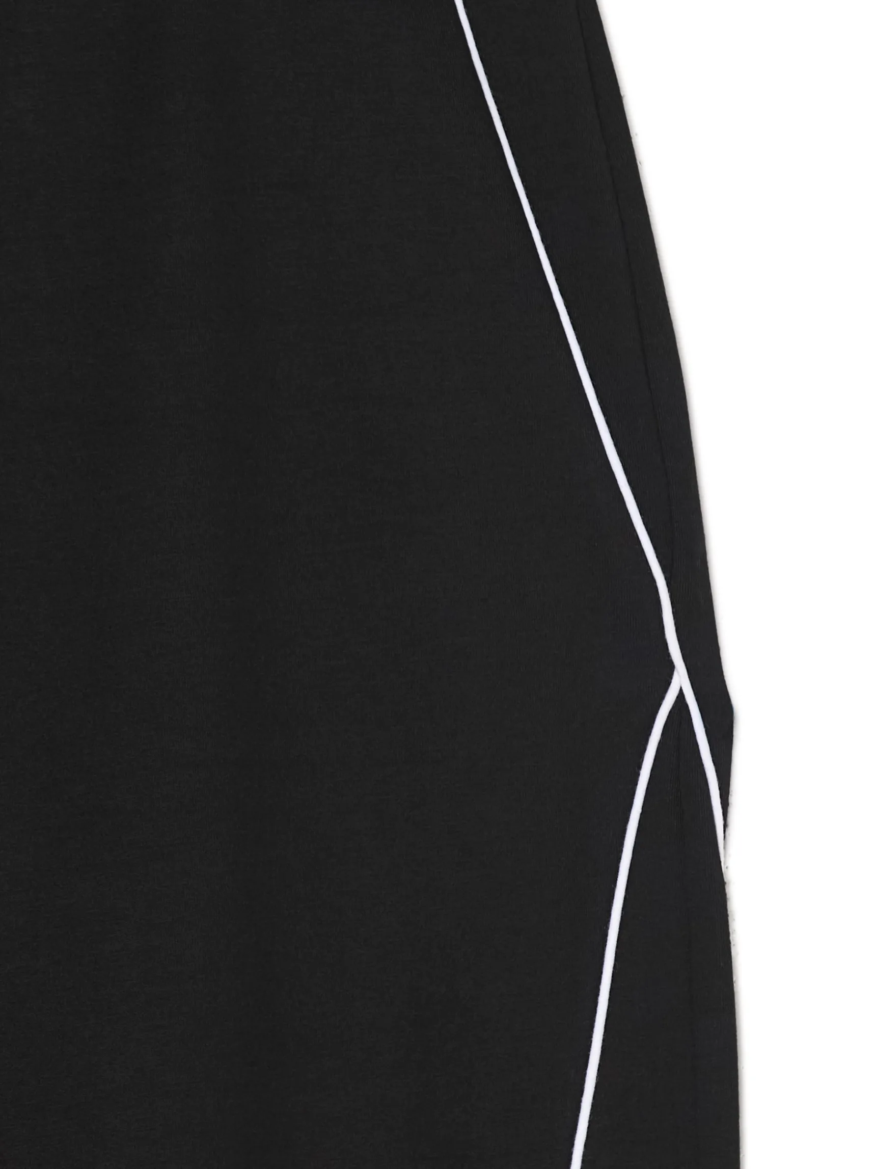 Fashion Cropp Spodnie wide leg z przeszyciami czarny