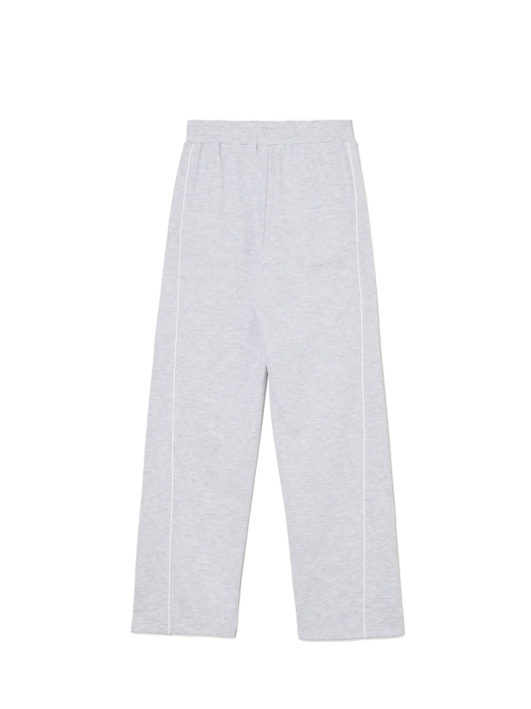 Best Cropp Spodnie wide leg z wysokim stanem jasnyszary