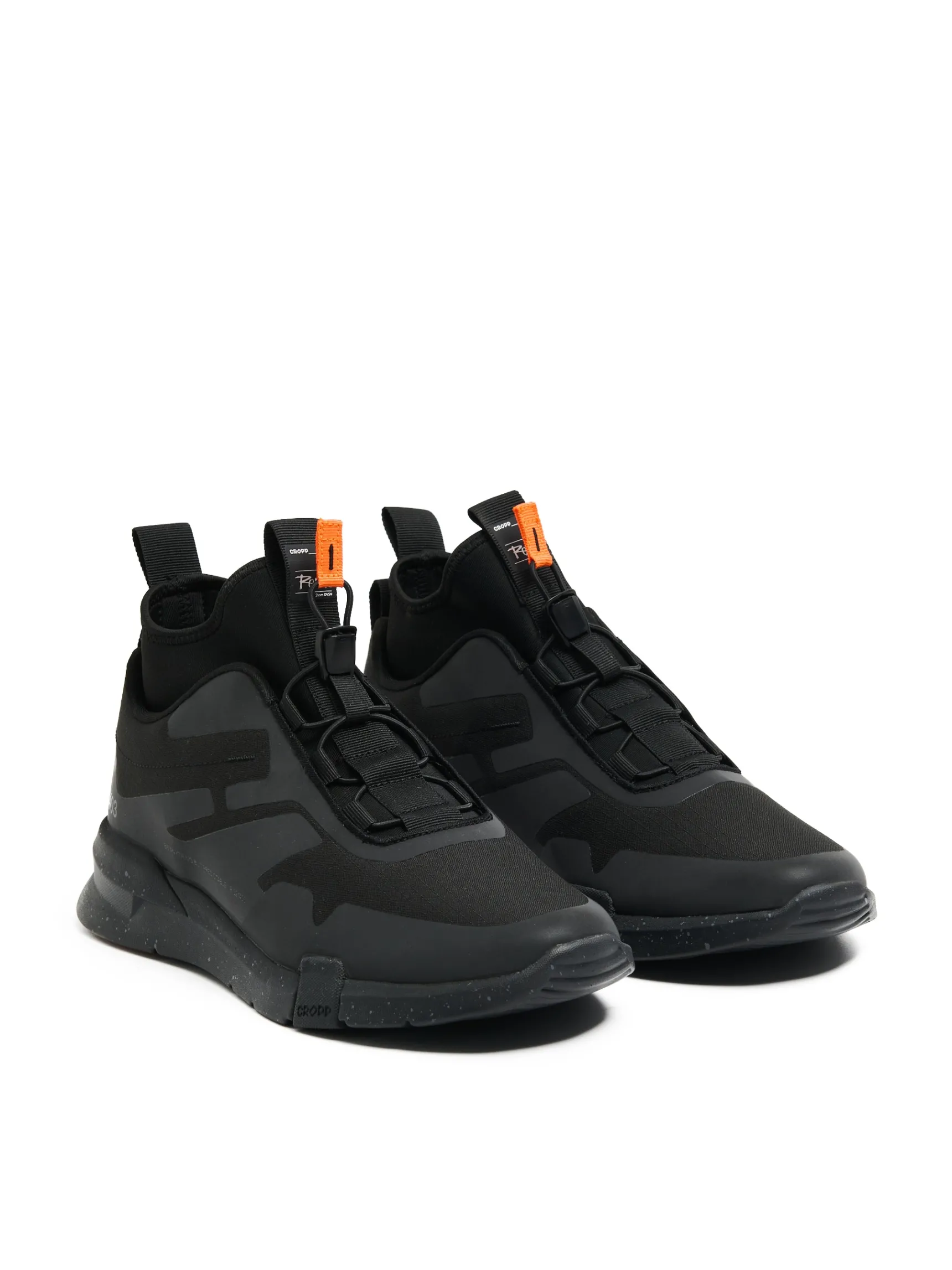 Fashion Cropp Sportowe sneakersy z wysoką cholewką czarny