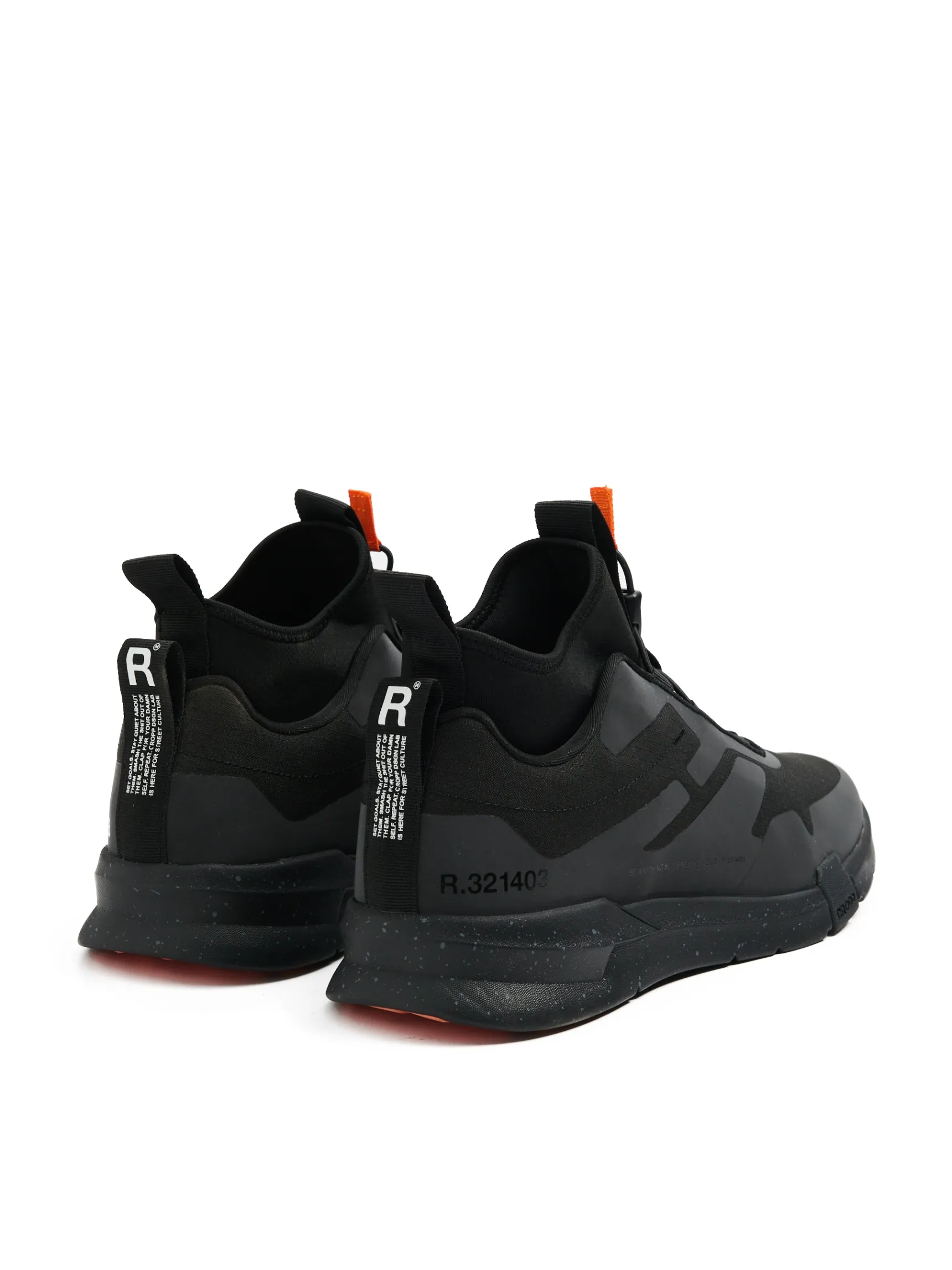 Fashion Cropp Sportowe sneakersy z wysoką cholewką czarny