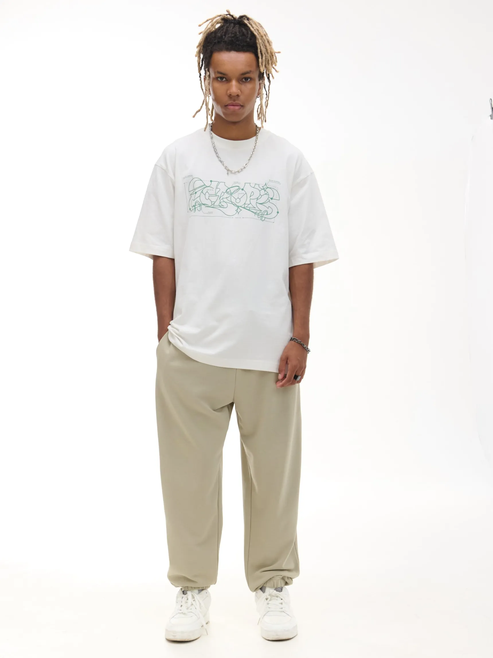 Fashion Cropp Sportowe spodnie joggery basic beżowy