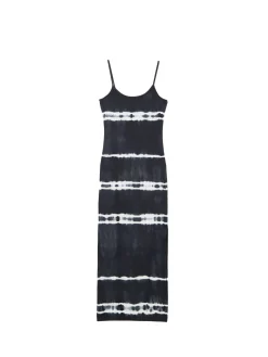 Sale Cropp Sukienka maxi z kontrastowym nadrukiem czarny