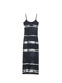Sale Cropp Sukienka maxi z kontrastowym nadrukiem czarny