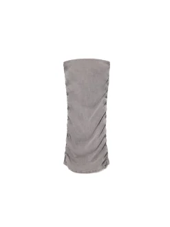 Sale Cropp Sukienka midi z marszczeniami szary