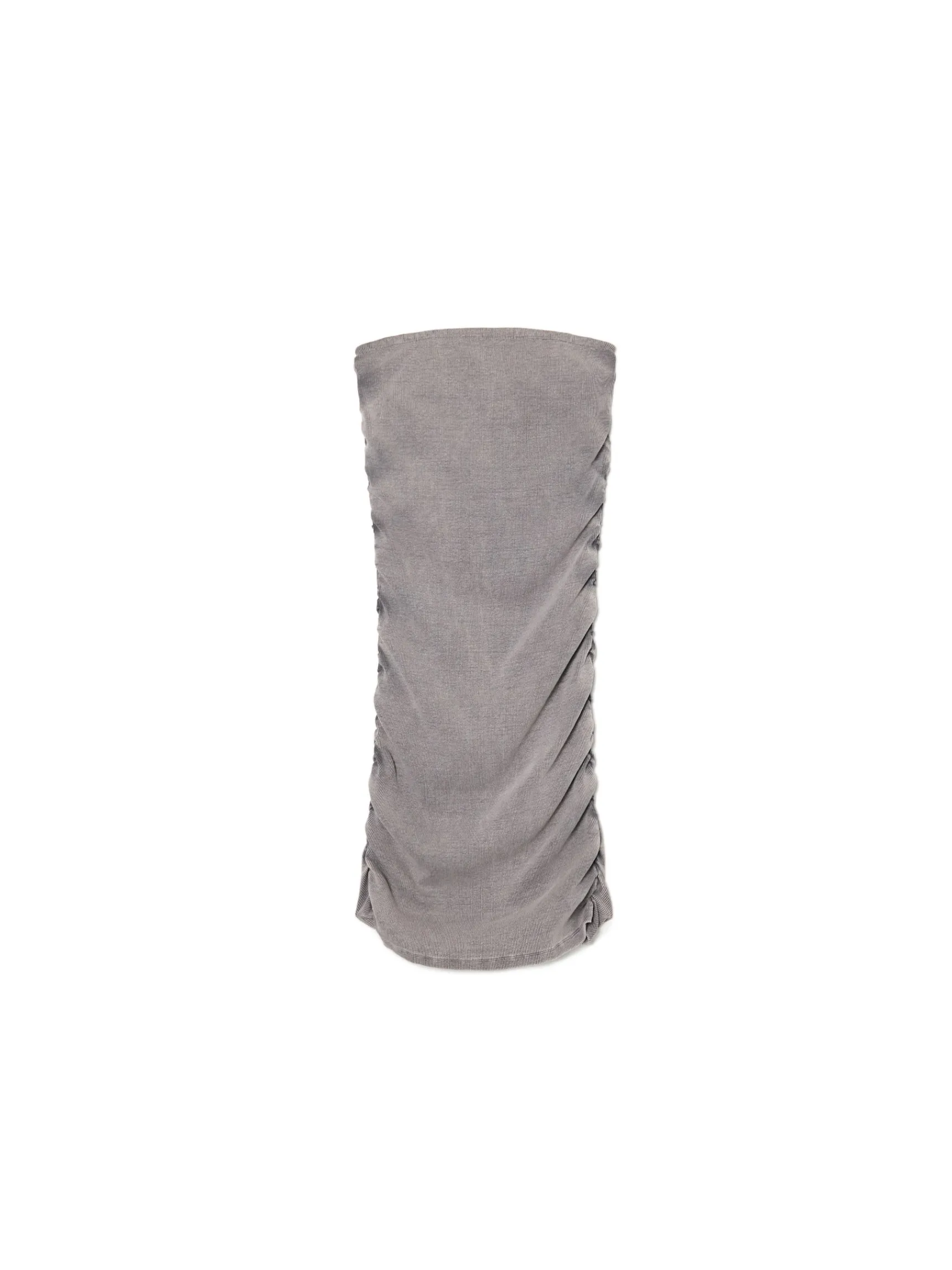 Sale Cropp Sukienka midi z marszczeniami szary