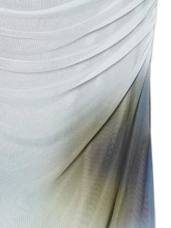 Fashion Cropp Sukienka midi z ozdobnymi marszczeniami wielobarwny