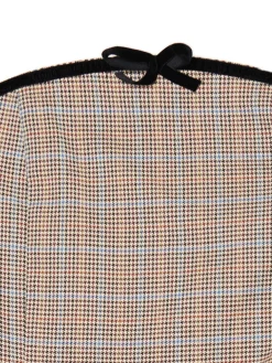 Hot Cropp Sukienka mini w kratę z plisami brązowy