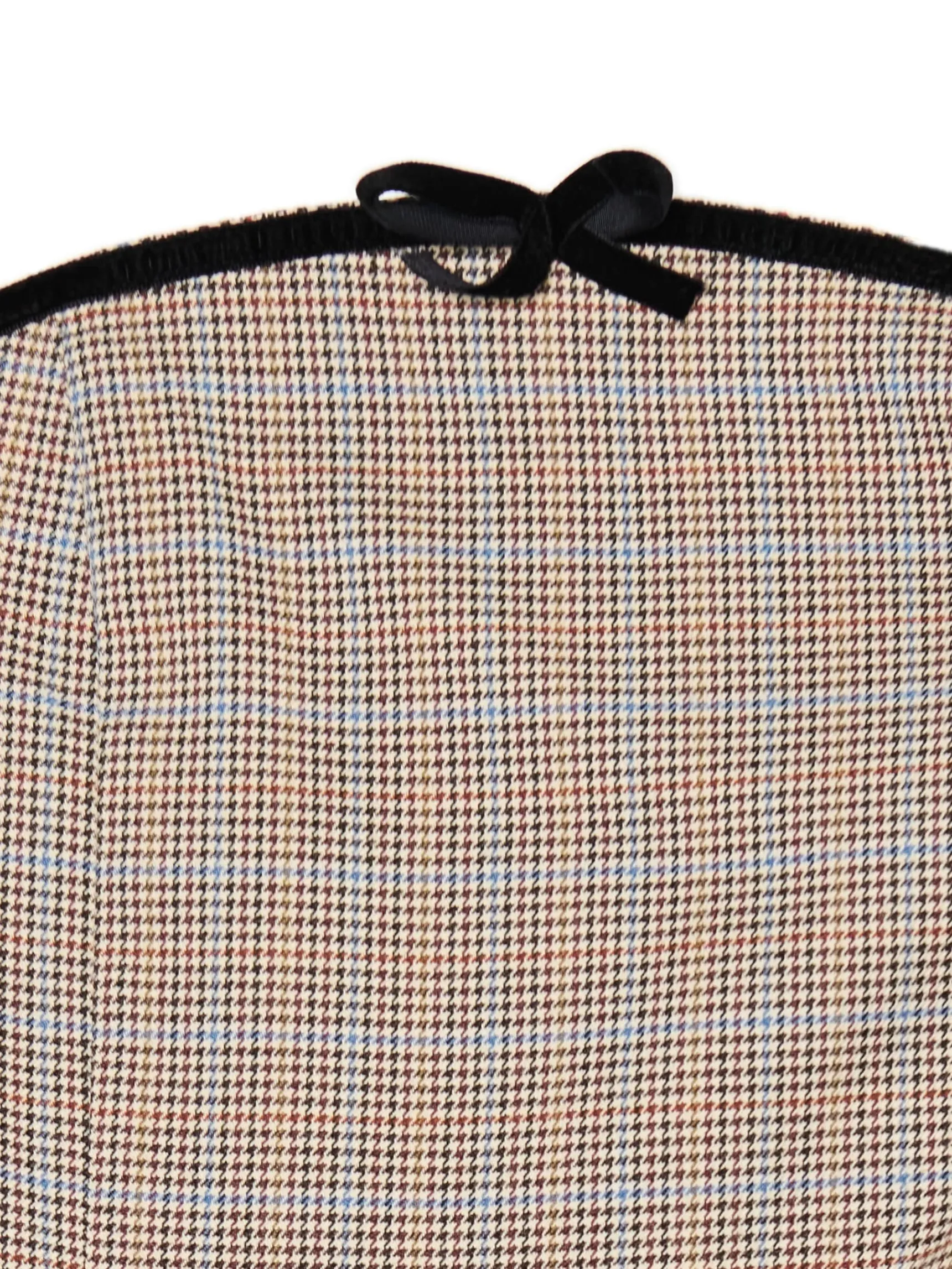 Hot Cropp Sukienka mini w kratę z plisami brązowy