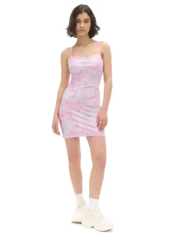 Discount Cropp Sukienka mini z wiązaniem na plecach wielobarwny