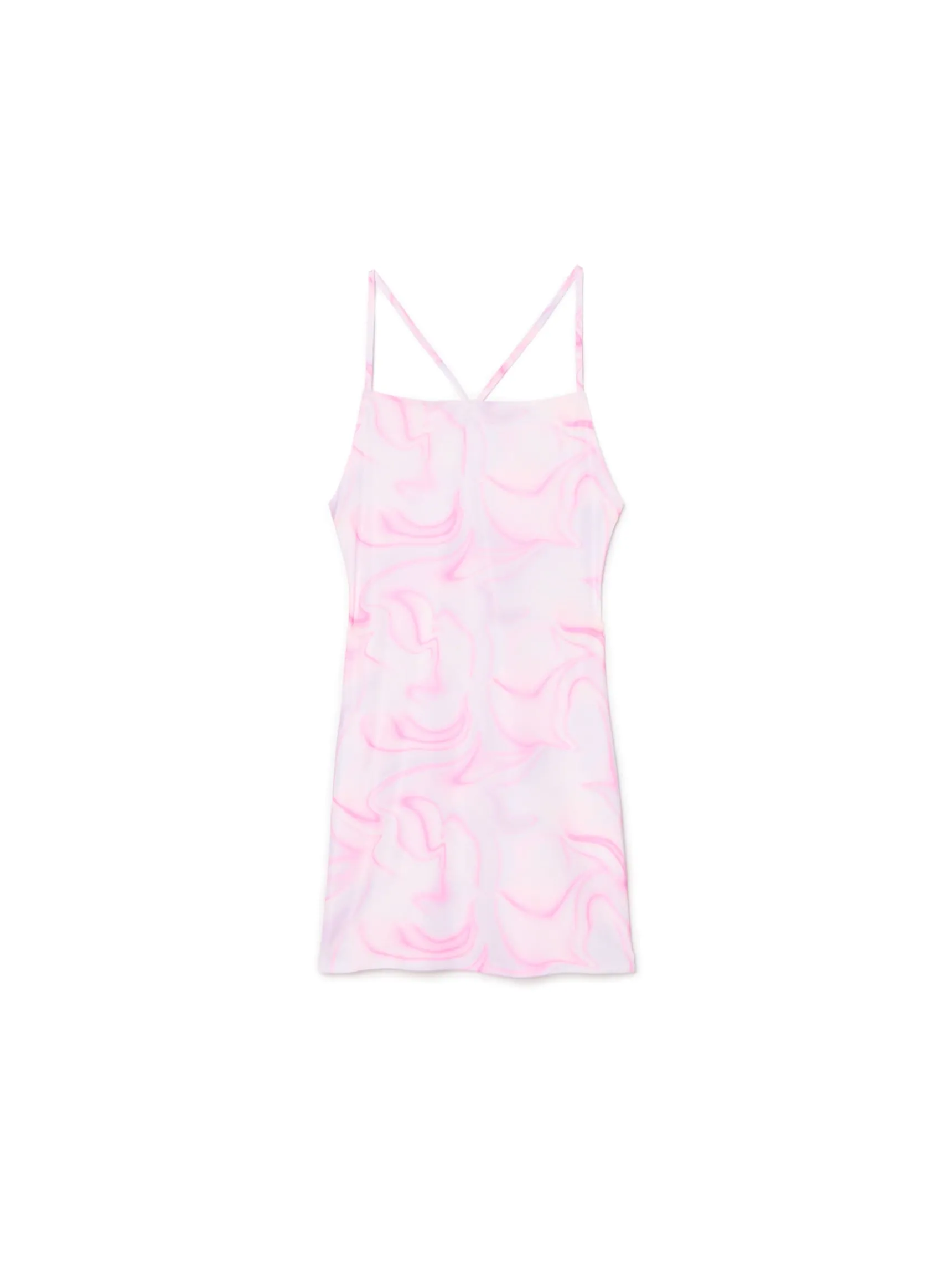 Discount Cropp Sukienka mini z wiązaniem na plecach wielobarwny