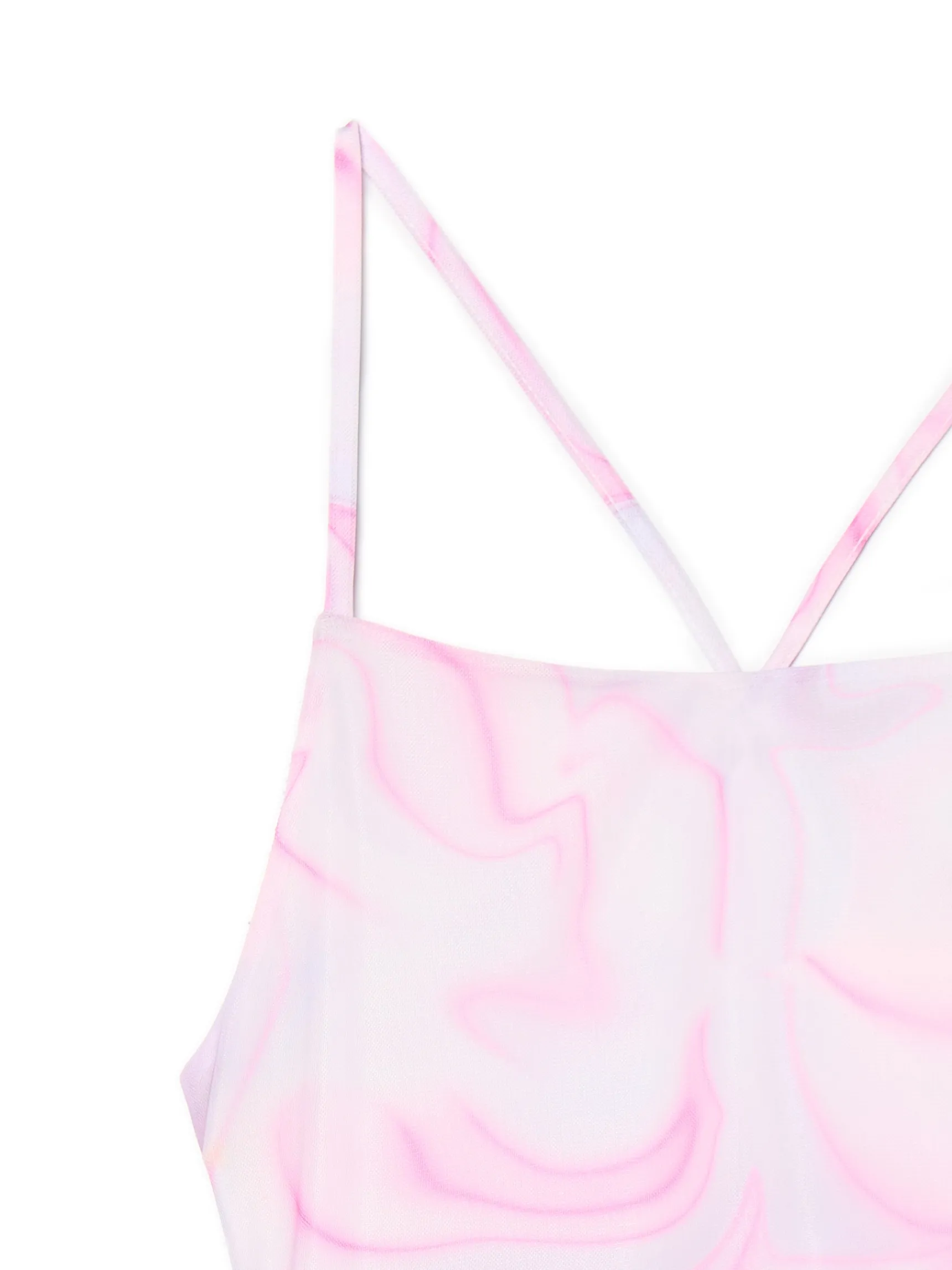 Discount Cropp Sukienka mini z wiązaniem na plecach wielobarwny