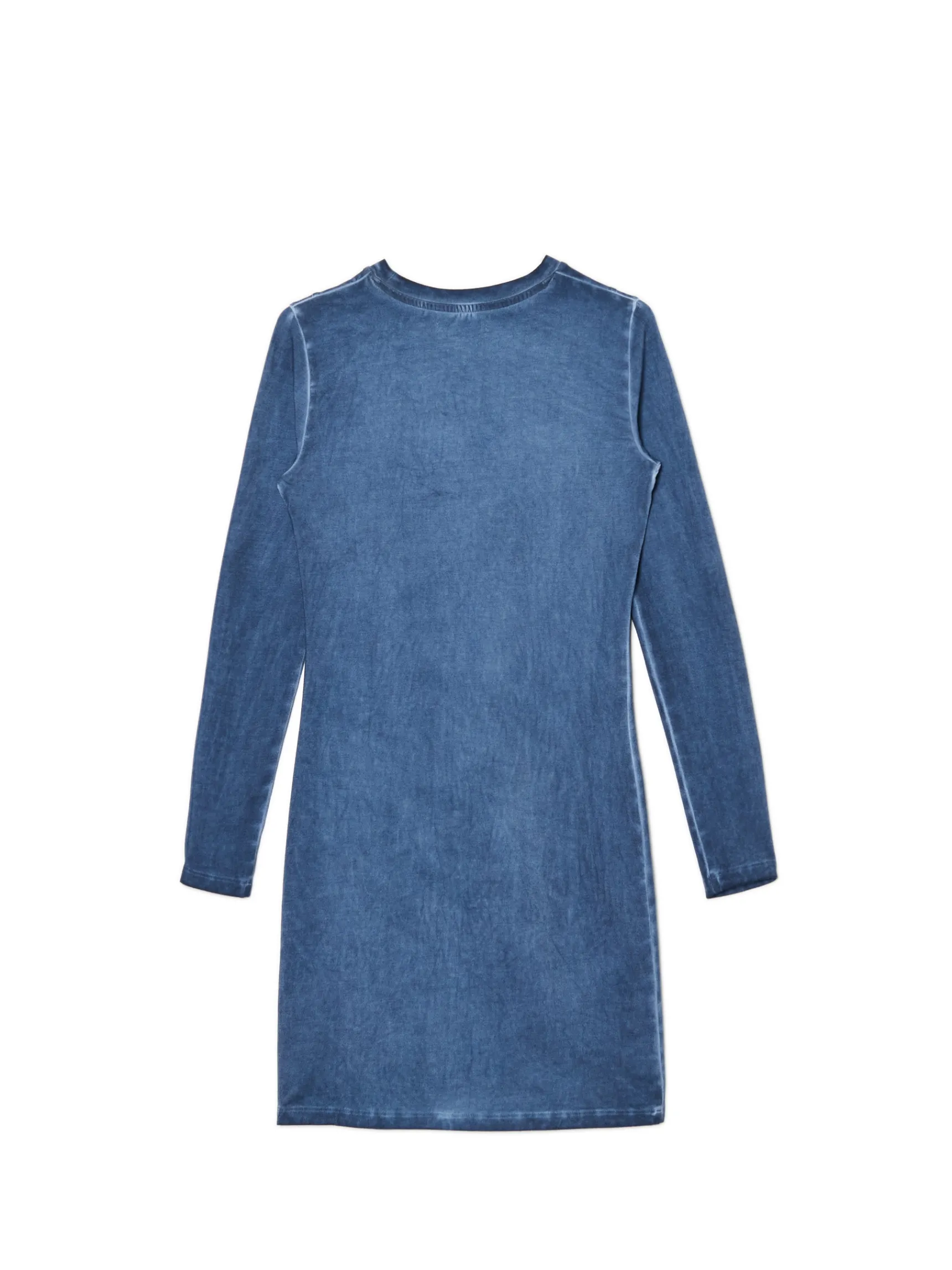 Online Cropp Sukienka z efektem oil wash granatowy