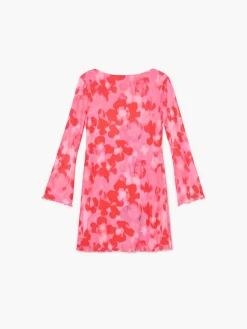 Fashion Cropp Sukienka z kwiatowym motywem czerwony