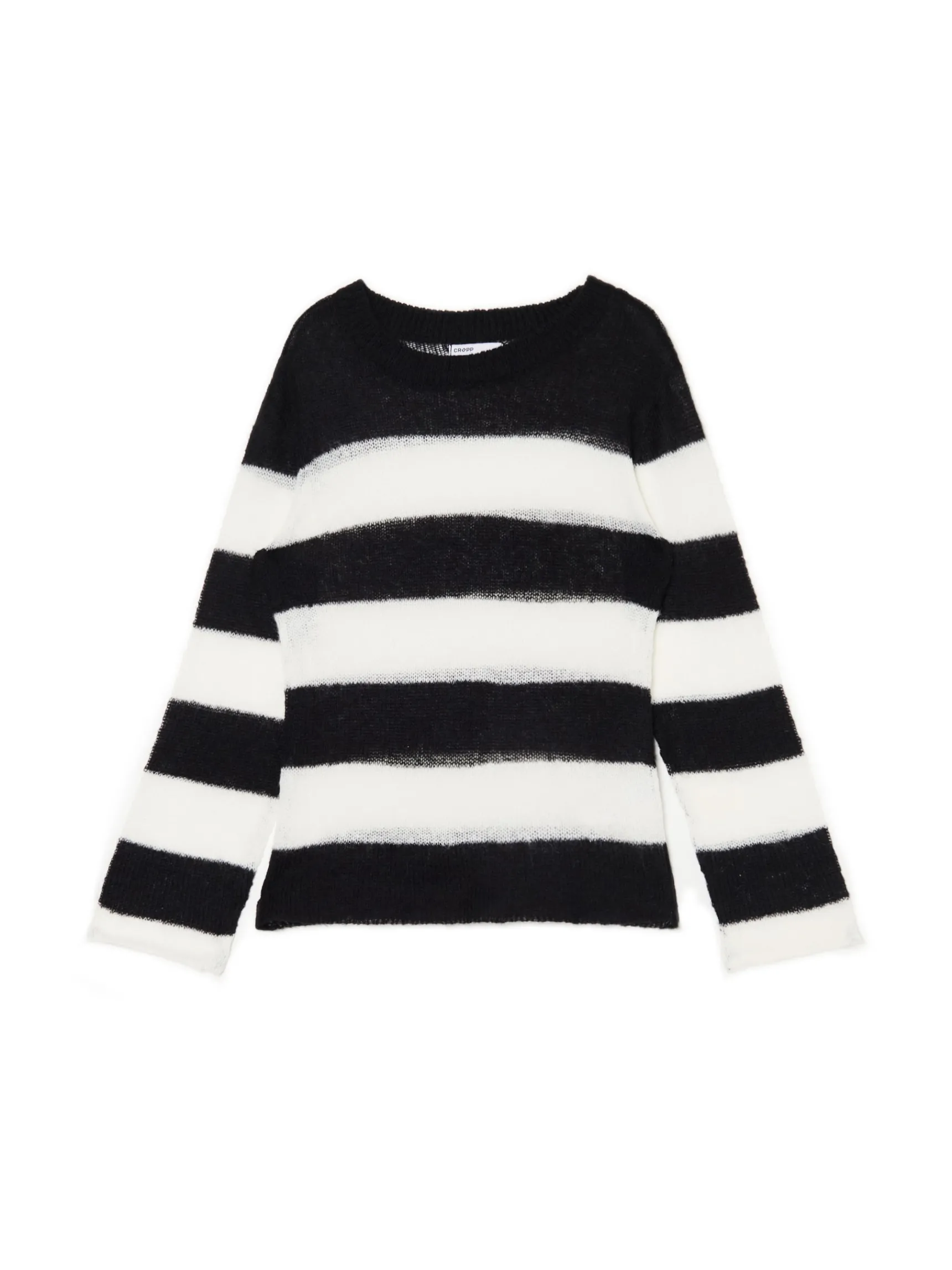 Clearance Cropp Sweter w paski biały