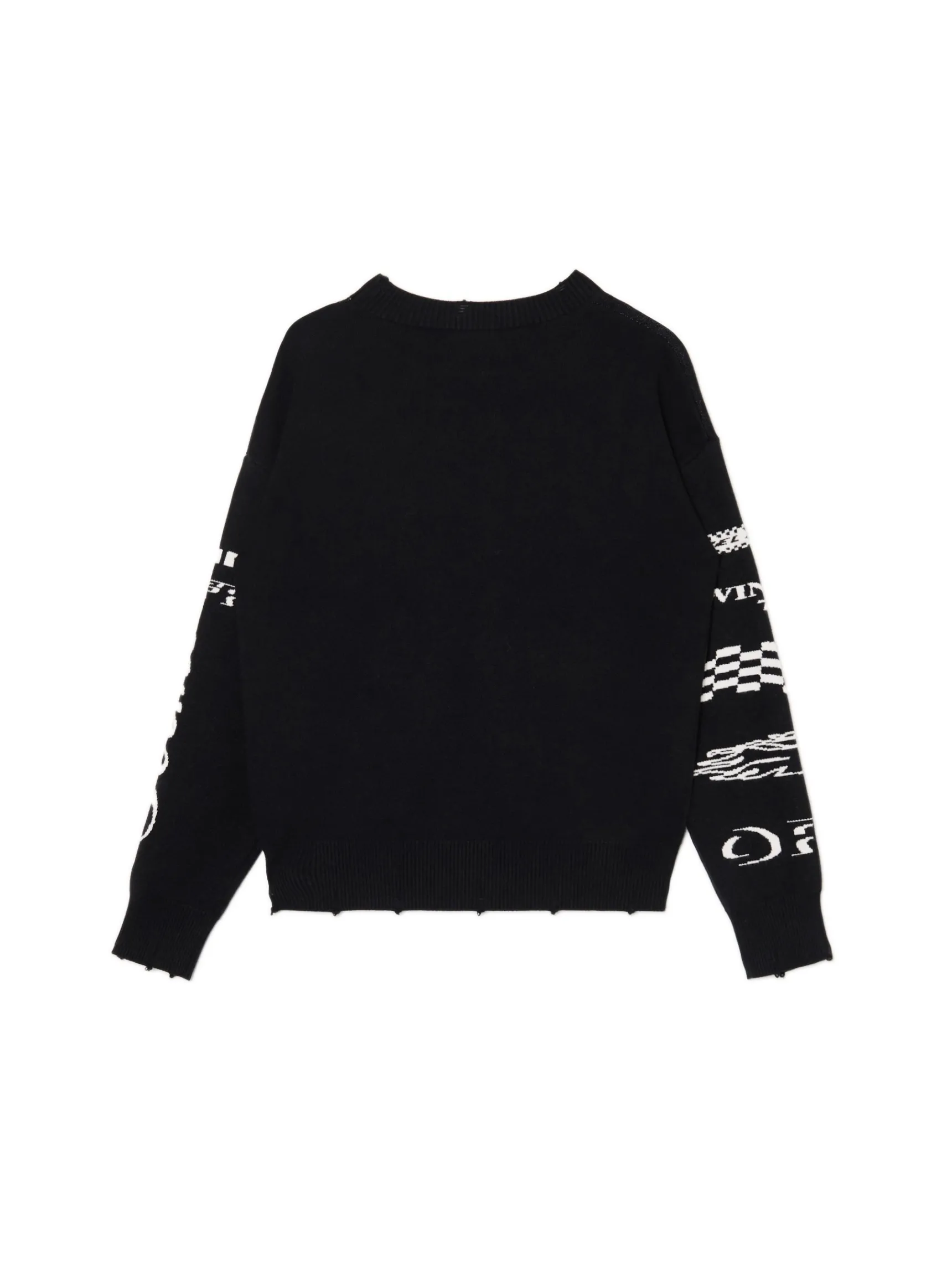 Outlet Cropp Sweter w racingowym stylu czarny