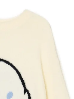 Sale Cropp Sweter z nadrukiem Cinnamoroll biały