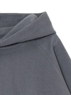 Outlet Cropp Szara bluza oversize z kapturem szary