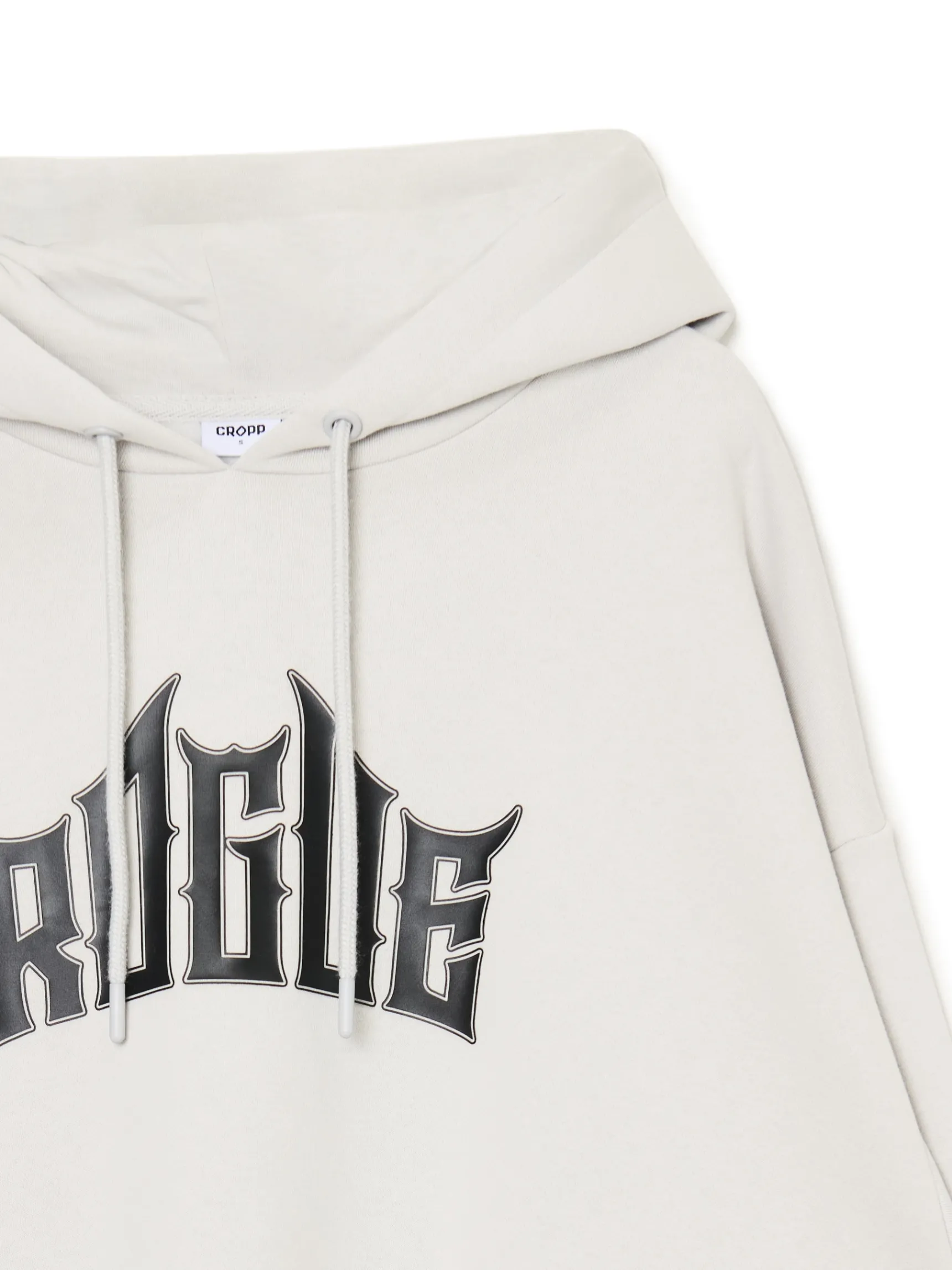 New Cropp Szara bluza z kapturem UNISEX jasnyszary