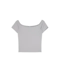 Fashion Cropp Szara bluzka z dodatkiem wiskozy jasnyszary