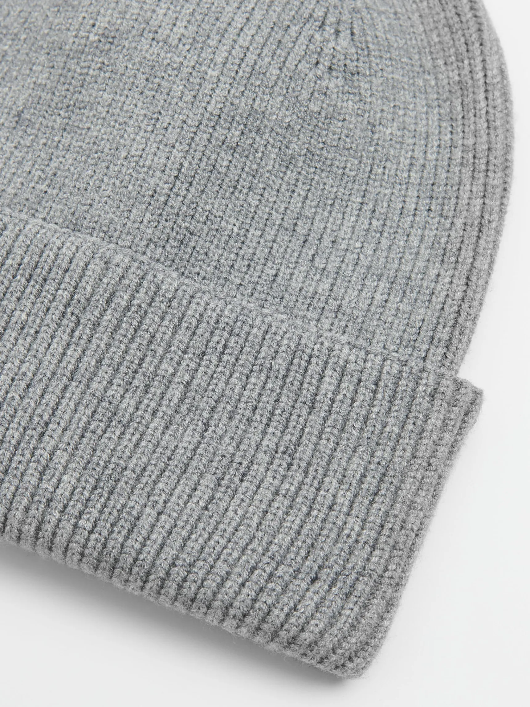Online Cropp Szara czapka beanie z dodatkiem wiskozy jasnyszary