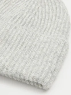 Hot Cropp Szara czapka z domieszką wełny jasnyszary