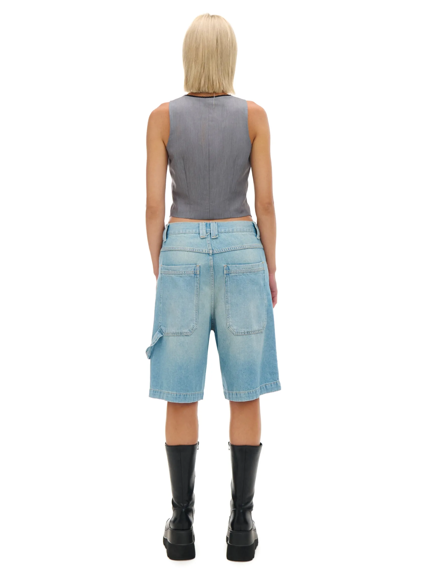 Hot Cropp Szara kamizelka szary