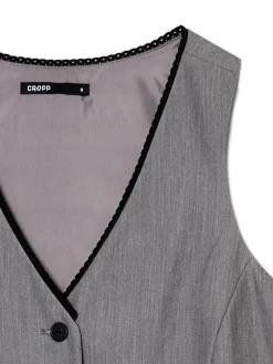 Hot Cropp Szara kamizelka szary