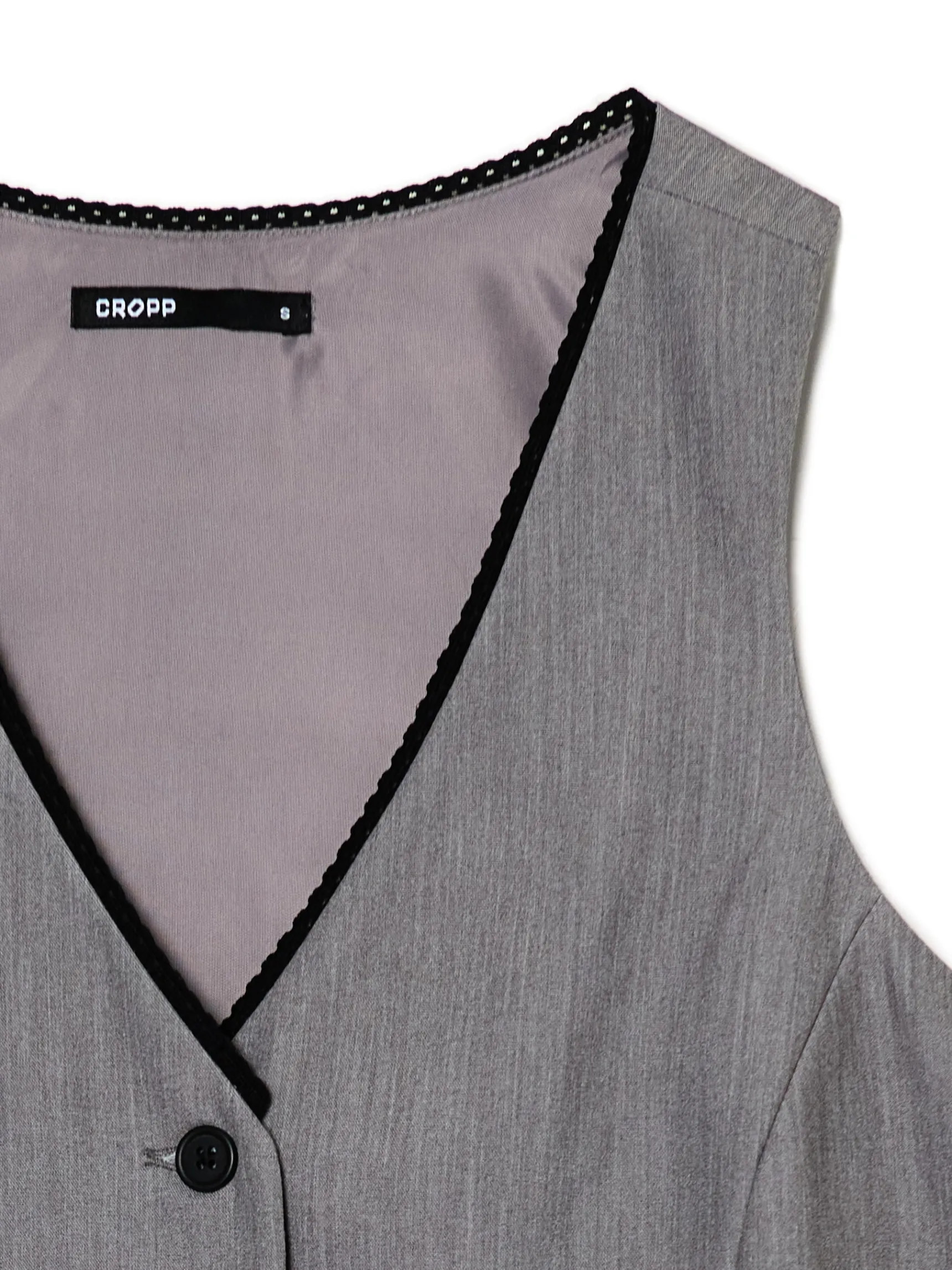 Hot Cropp Szara kamizelka szary