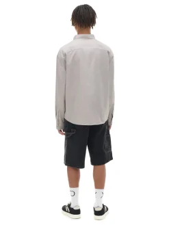 Online Cropp Szara koszula oversize jasnyszary