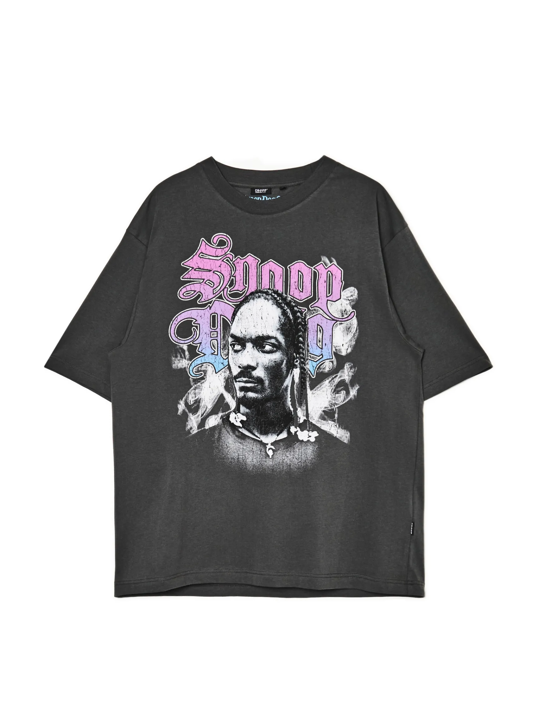 New Cropp Szara koszulka Snoop Dogg szary