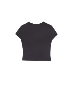 Discount Cropp Szara koszulka z wiskozą szary