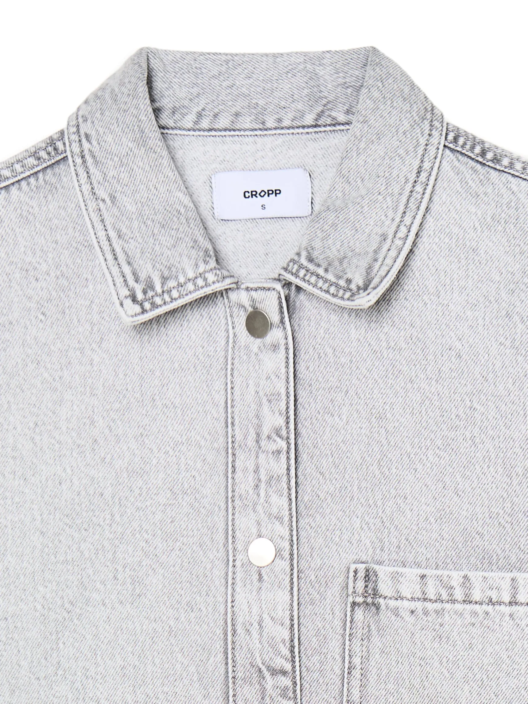 Best Cropp Szara kurtka jeansowa wielobarwny