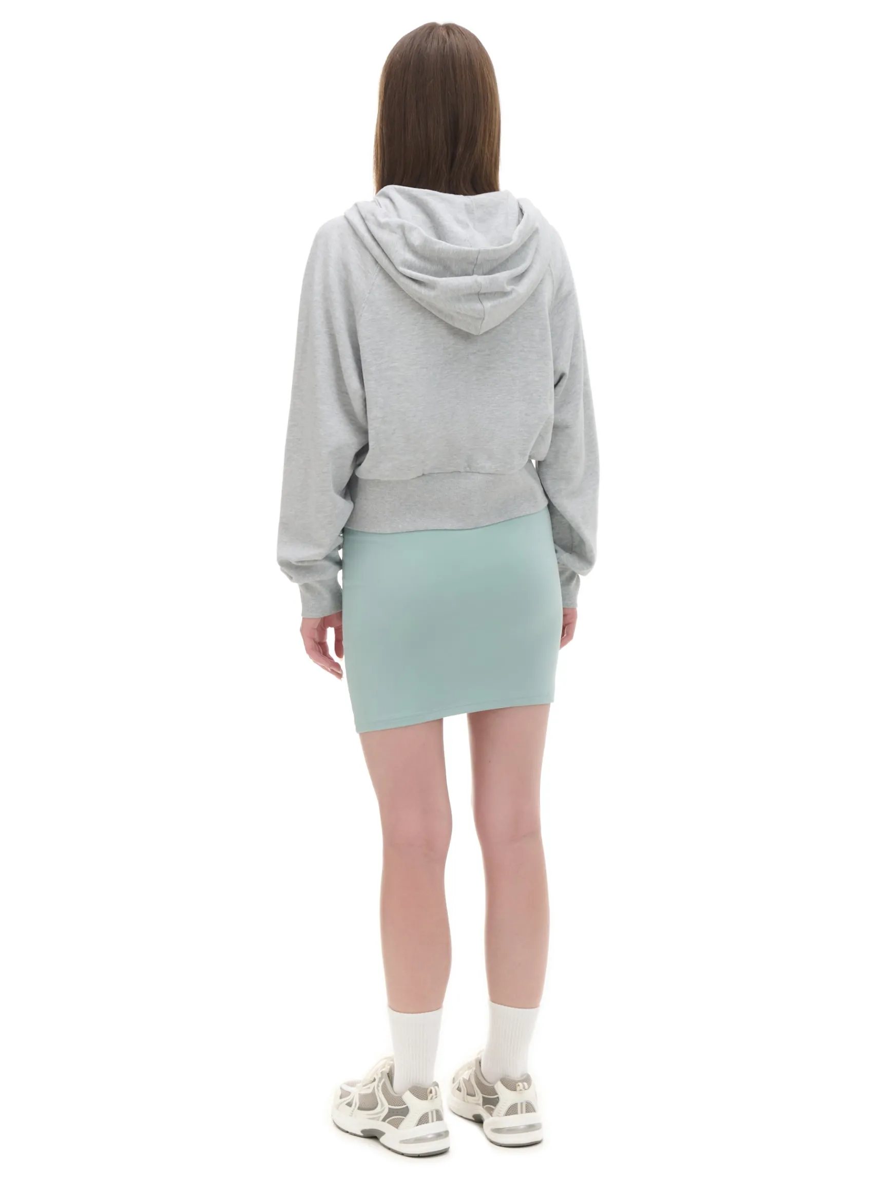 Clearance Cropp Szara rozpinana bluza z kapturem jasnyszary