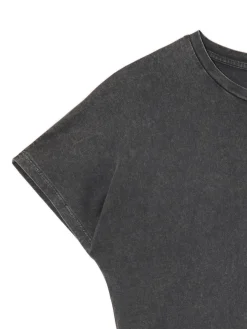 Discount Cropp Szara sukienka mini z marszczeniami szary