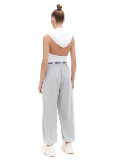Hot Cropp Szare dresowe joggery jasnyszary