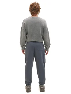 Online Cropp Szare dresowe joggery z kieszeniami szary