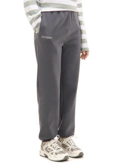 Hot Cropp Szare dresowe joggery z nadrukiem szary