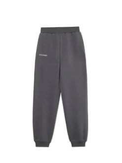 Hot Cropp Szare dresowe joggery z nadrukiem szary