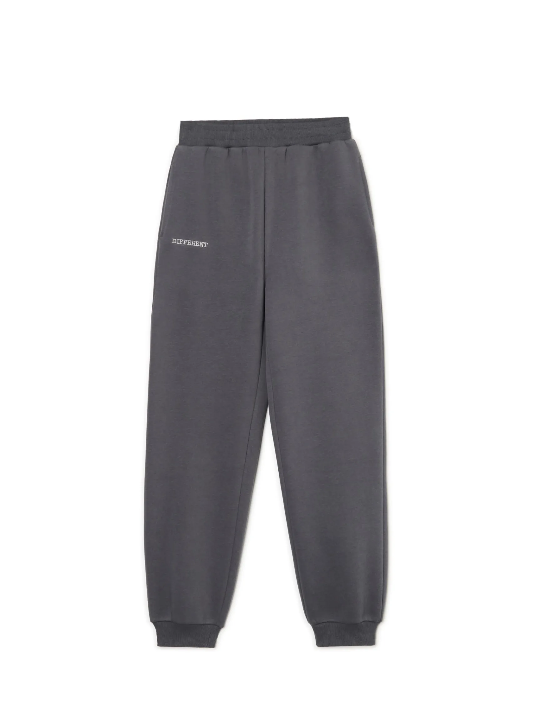 Hot Cropp Szare dresowe joggery z nadrukiem szary