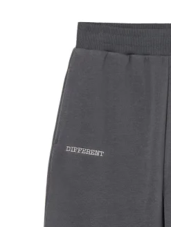 Hot Cropp Szare dresowe joggery z nadrukiem szary
