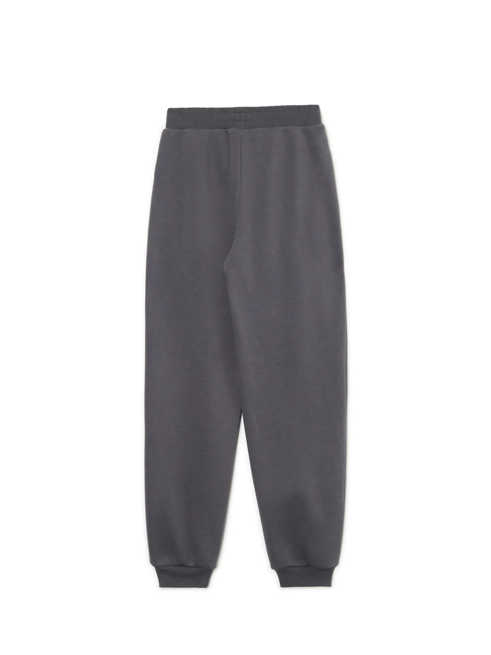Hot Cropp Szare dresowe joggery z nadrukiem szary