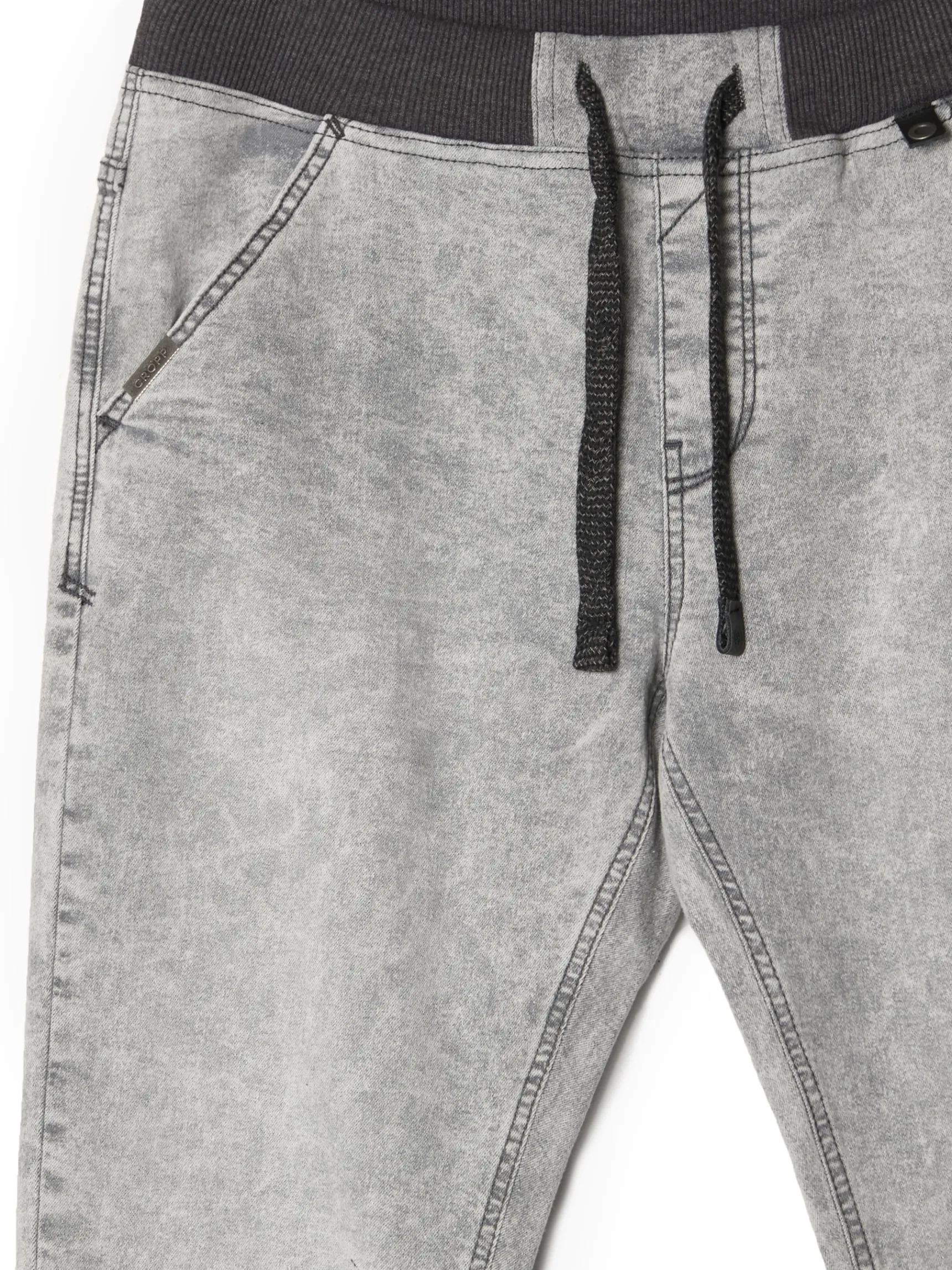 Fashion Cropp Szare jeansowe joggery jasnyszary