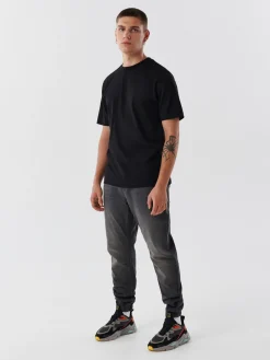 Outlet Cropp Szare jeansowe joggery szary