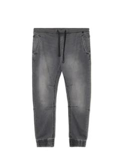 New Cropp Szare jeansowe joggery chino szary