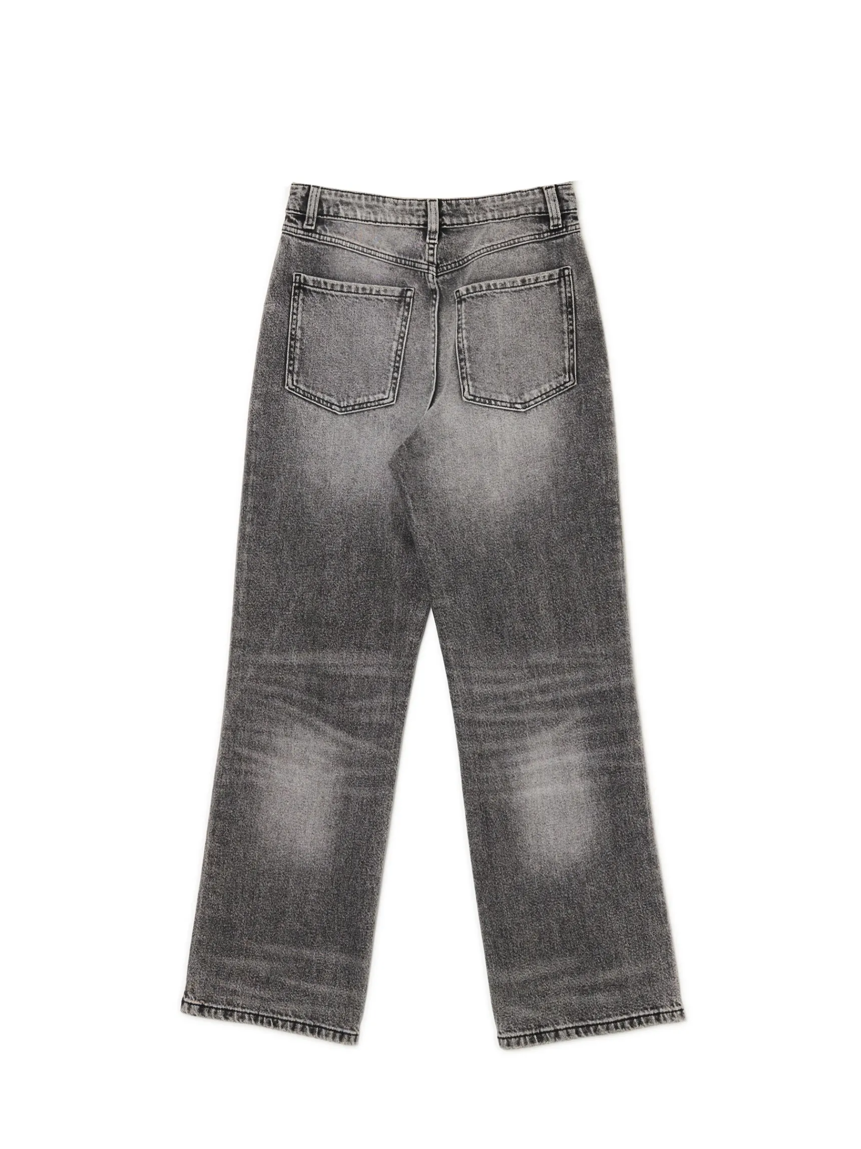Hot Cropp Szare jeansy baggy szary