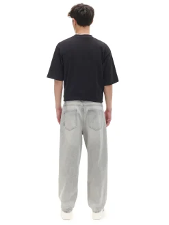 Fashion Cropp Szare jeansy loose jasnyszary